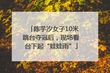陈芋汐女子10米跳台夺冠后，现场看台下起“娃娃雨”