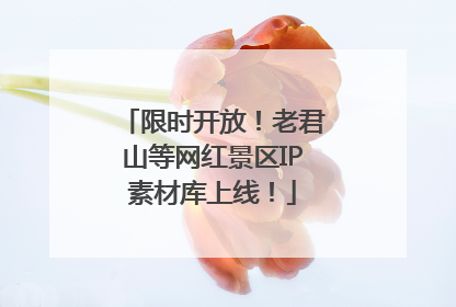 限时开放！老君山等网红景区IP素材库上线！