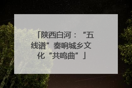 陕西白河：“五线谱”奏响城乡文化“共鸣曲”