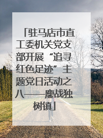 驻马店市直工委机关党支部开展“追寻红色足迹”主题党日活动之八——鏖战独树镇