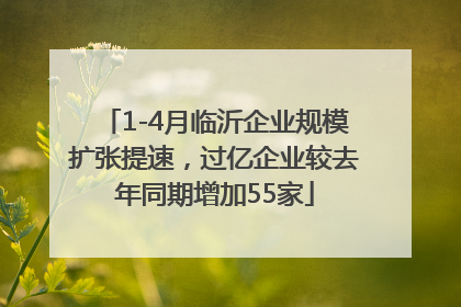1-4月临沂企业规模扩张提速，过亿企业较去年同期增加55家