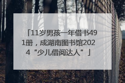 11岁男孩一年借书491册，成湖南图书馆2024“少儿借阅达人”