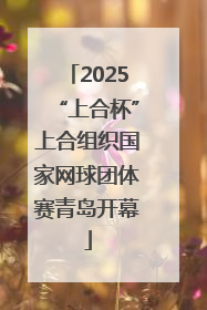 2025“上合杯”上合组织国家网球团体赛青岛开幕