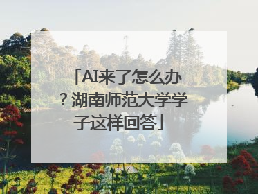 AI来了怎么办？湖南师范大学学子这样回答