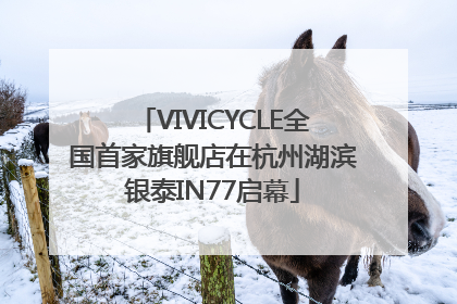 VIVICYCLE全国首家旗舰店在杭州湖滨银泰IN77启幕